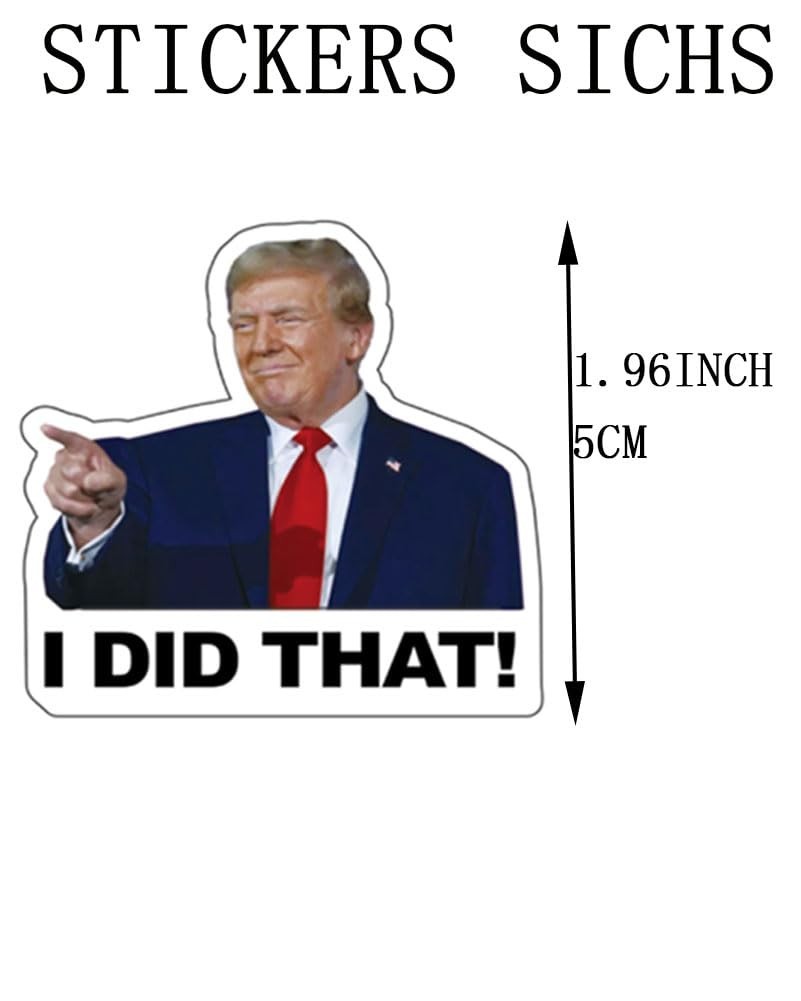 100 PCS Funny Anti-Trump Stickers – Waterproof, Easy to Remove, No Residue, Deca
