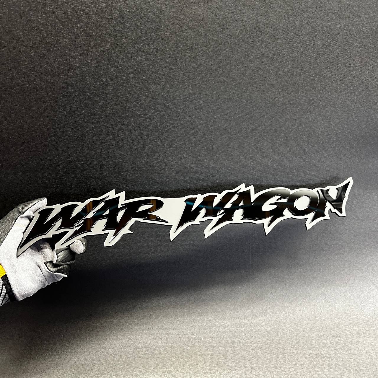 1PC WAR WAGON 3D Text Car Badge Emblem Fender tailgate Aggressive Decal