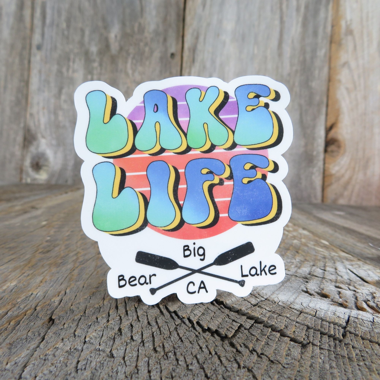 Lake Life Big Bear Lake California Sticker Waterproof Souvenir San Bernardino