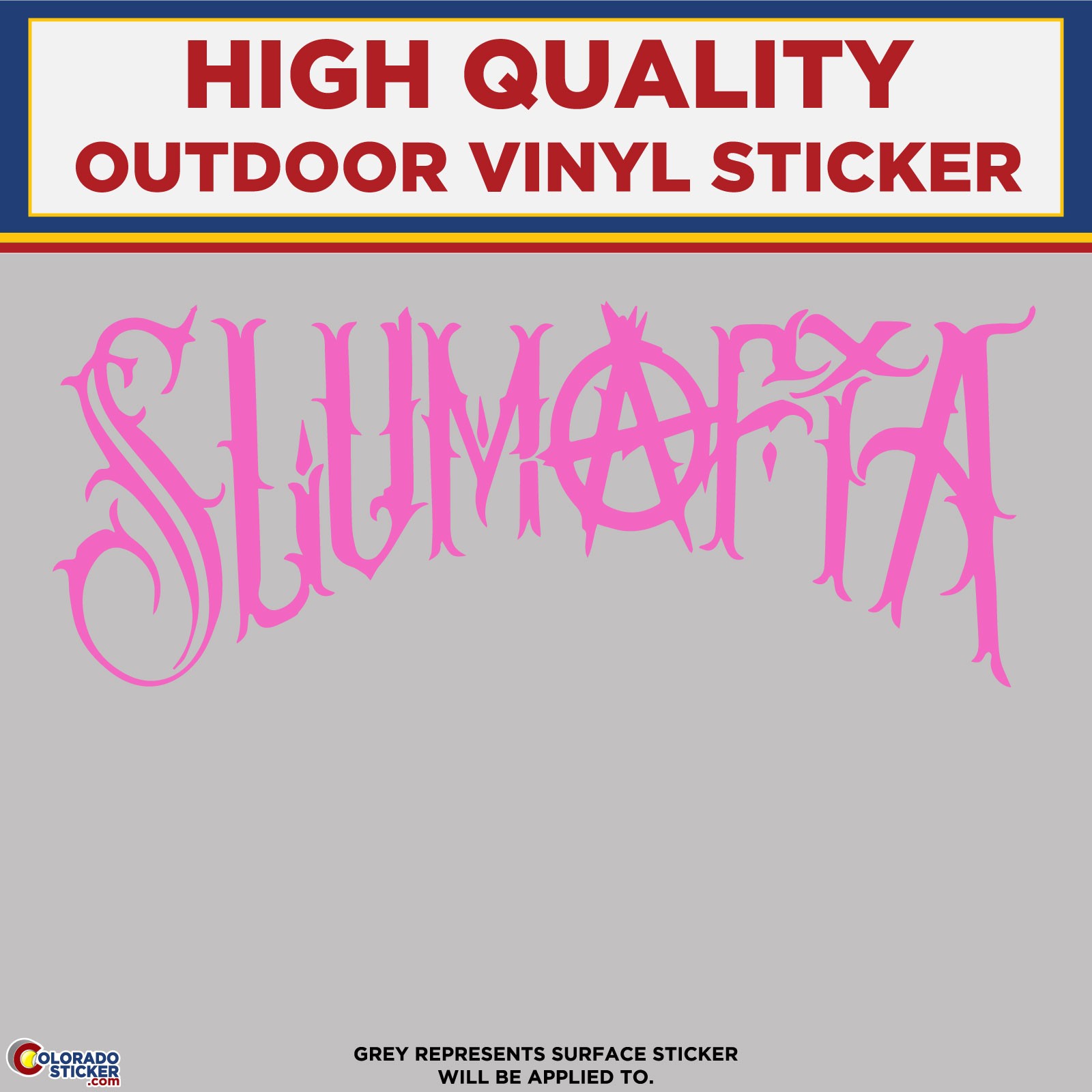 Slumafia Text, Die Cut High Quality Vinyl Sticker Decal