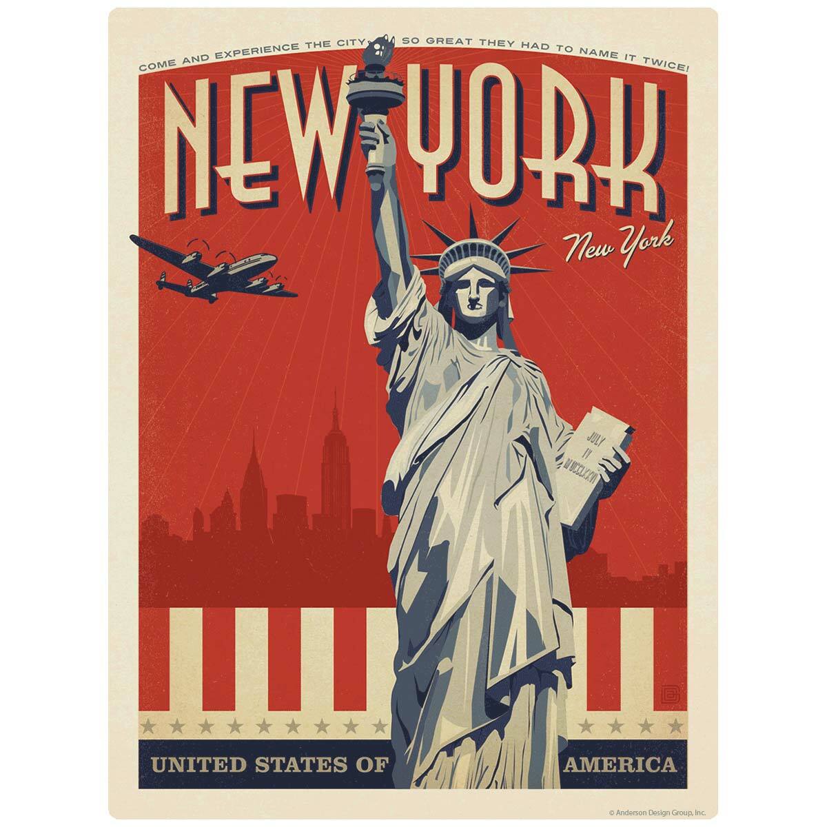 New York City Statue of Liberty Decal Peel and Stick