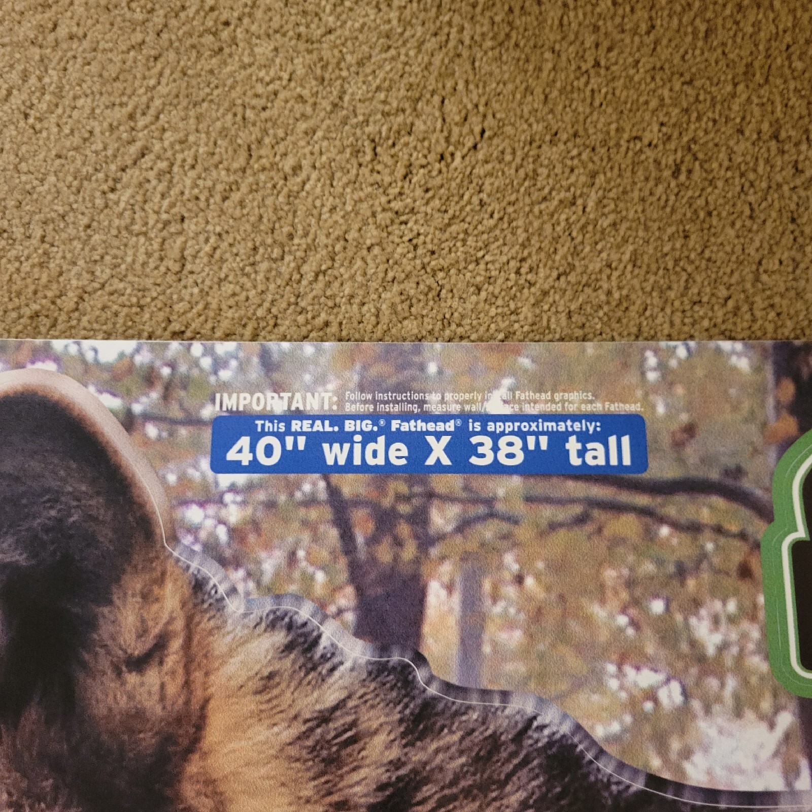 Wolf Fathead Decal