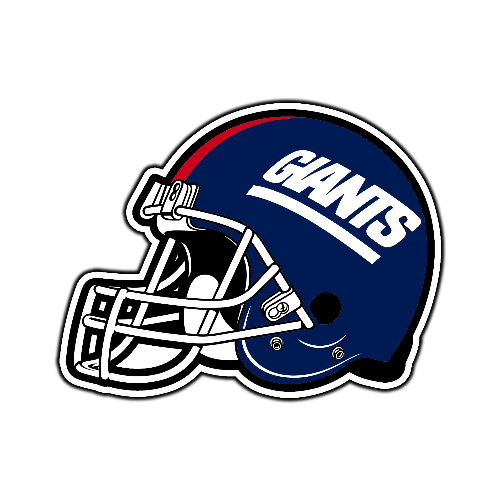 New York Giants Helmet Logo #7 Football Sticker Waterproof Vinyl Decal Die-Cut