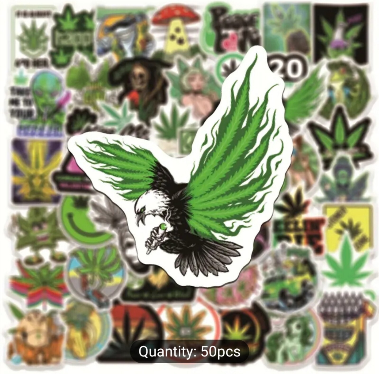 20 PCS Pot Weed Cannabis Stickers BRAND NEW