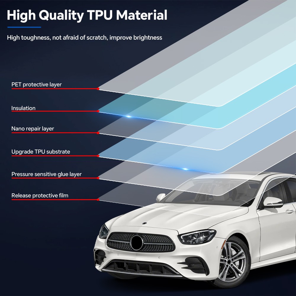 For Mercedes-Benz E-Class W213 2021-2023 Paint Protection Film Precut Kit PPF