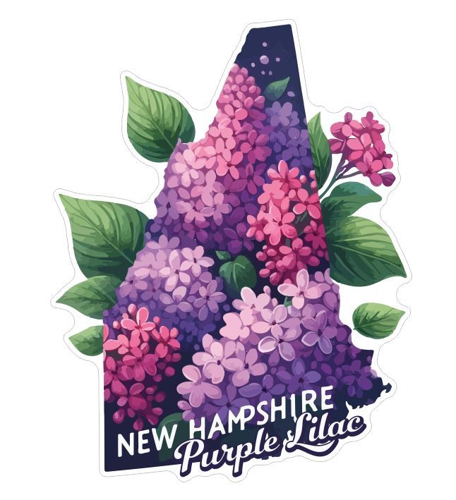 New Hampshire Sticker Stickers A305