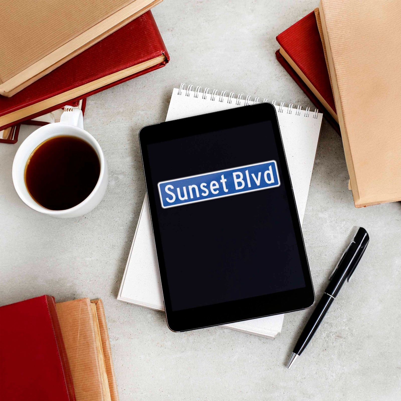 Sunset Blvd Los Angeles Street Sign Sticker – Southern California LA Decal