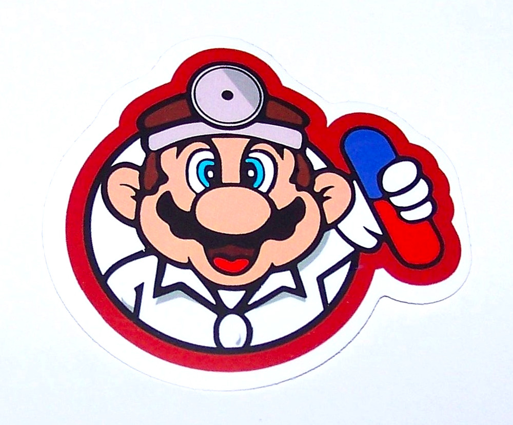 Super Mario Bros. – Cut Sticker Decal Movie Nintendo Video Game Dr. Mario