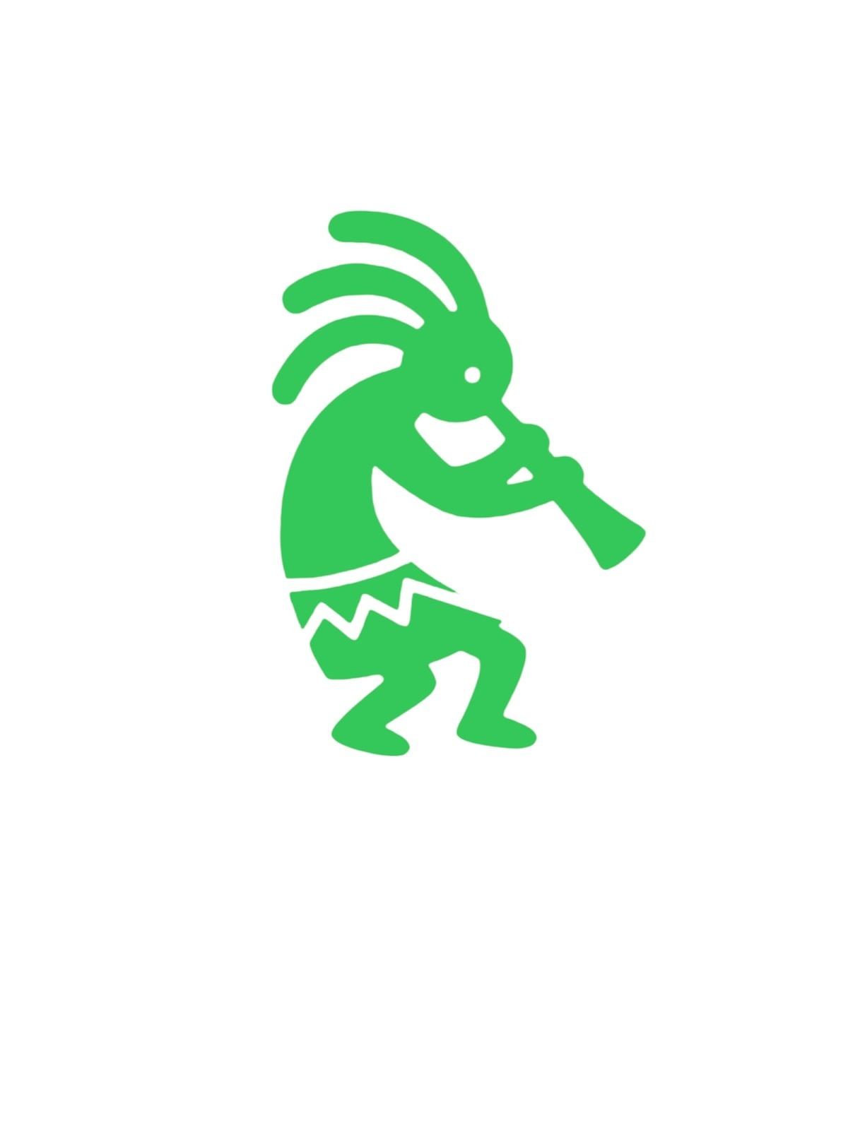 KOKOPELLI TRUMPET #1 Decal for car Windows Laptops Any Smooth Surface