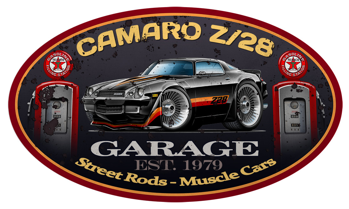 1979 Camaro Z/28 Classic Garage Sign Wall Art Graphic Sticker