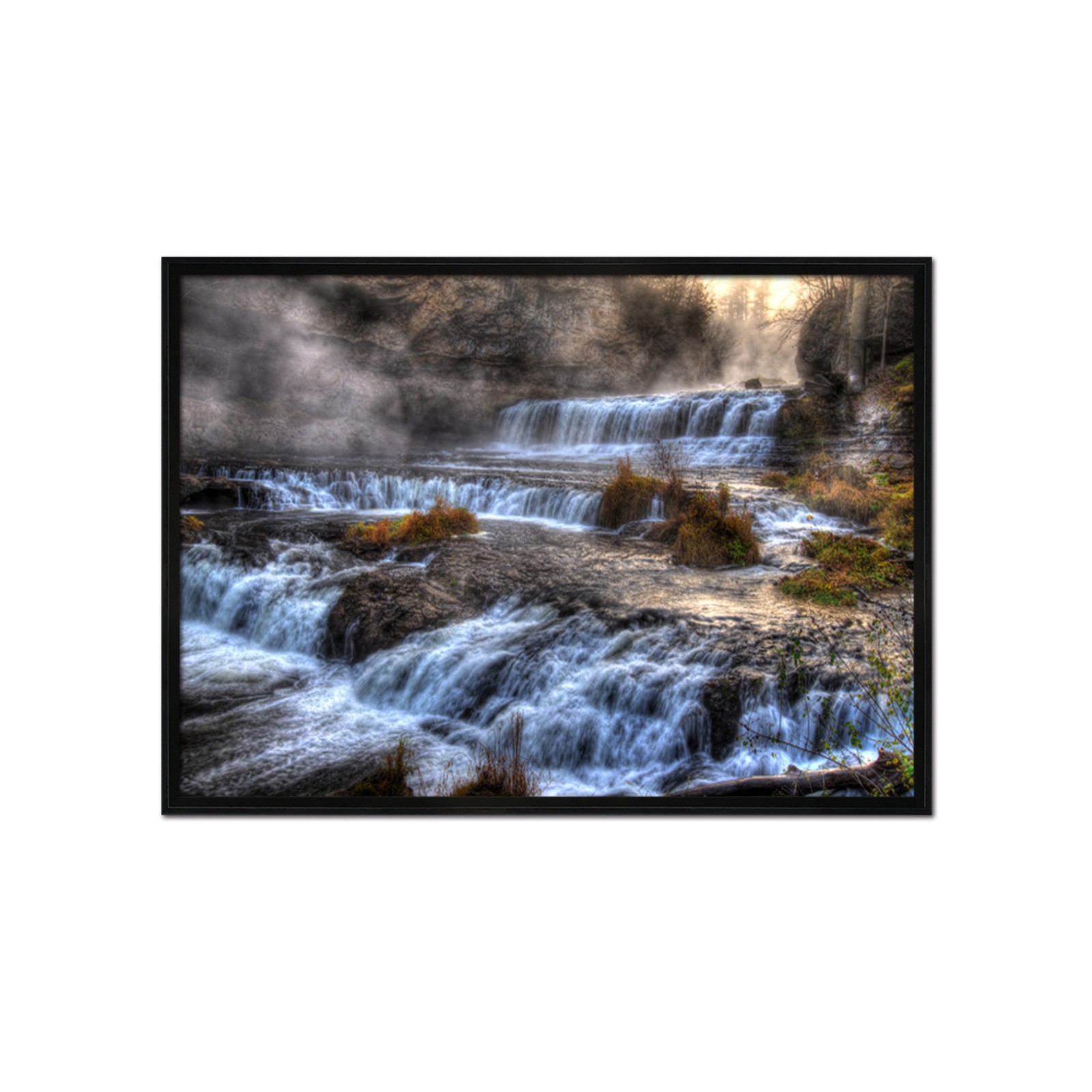 3D Stone River 52 Framed Poster Home Decor Print Painting Art AJ WALLPAPER