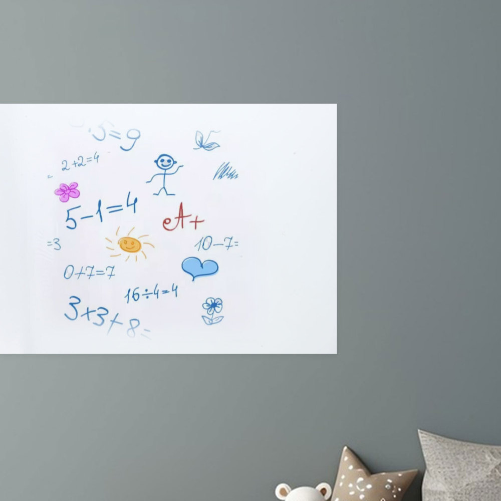 White Board Stick on Wall Large Dry Erase Whiteboard Paper Stickers