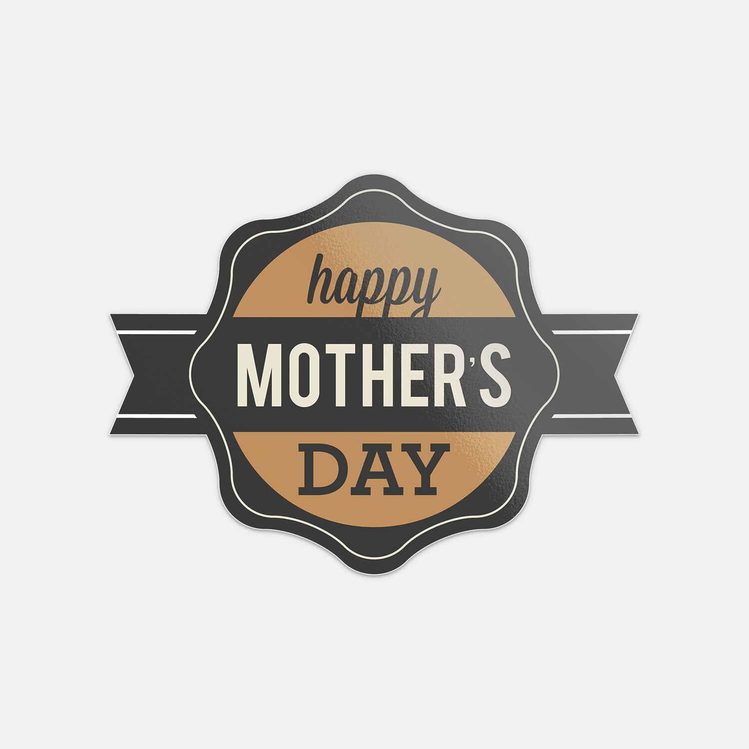 Happy Mothers Day Tape Retro Vinyl Sticker Decal