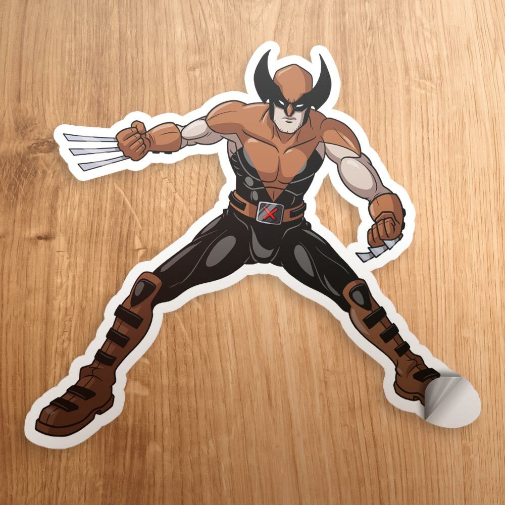 X-Men: Evolution Wolverine Logan Mutant 3" Glossy Vinyl Sticker