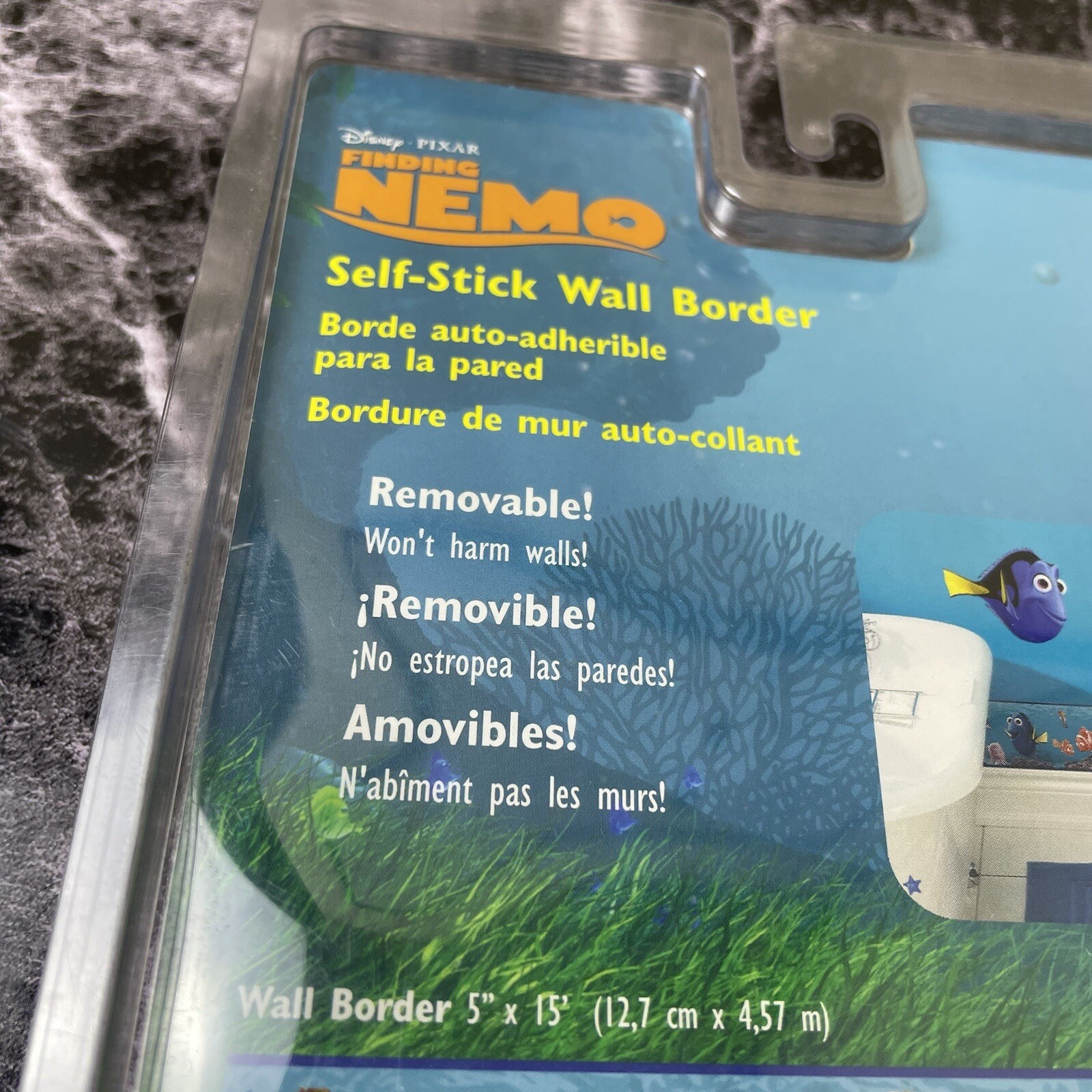 Disney Pixar Finding Nemo Self-Stick Wall Border 5” x 15” Inches Wall Decor NEW