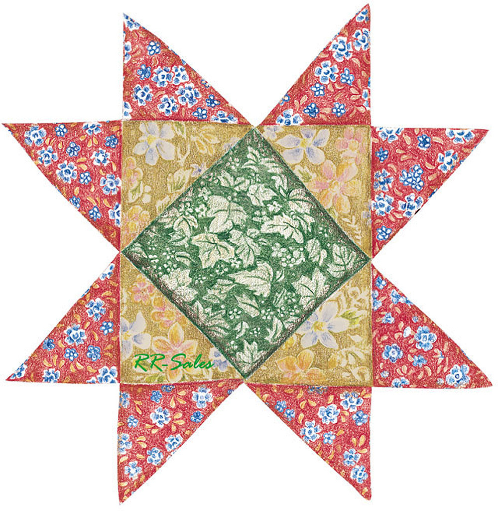 Red Green Material Quilting Quilt Like Decals 25 Wallies Wall Sticker Wood Glass