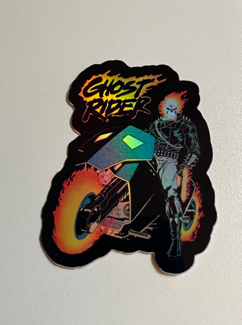 Ghost Rider 3 Inch Waterproof Holographic Sticker
