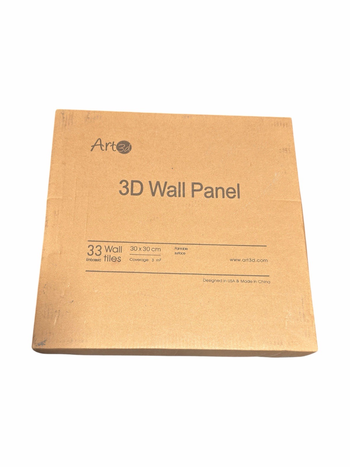 Art3d 33-Pack Black 3D Geometric Wall Panels 11.8in PVC 32 Sq Ft New