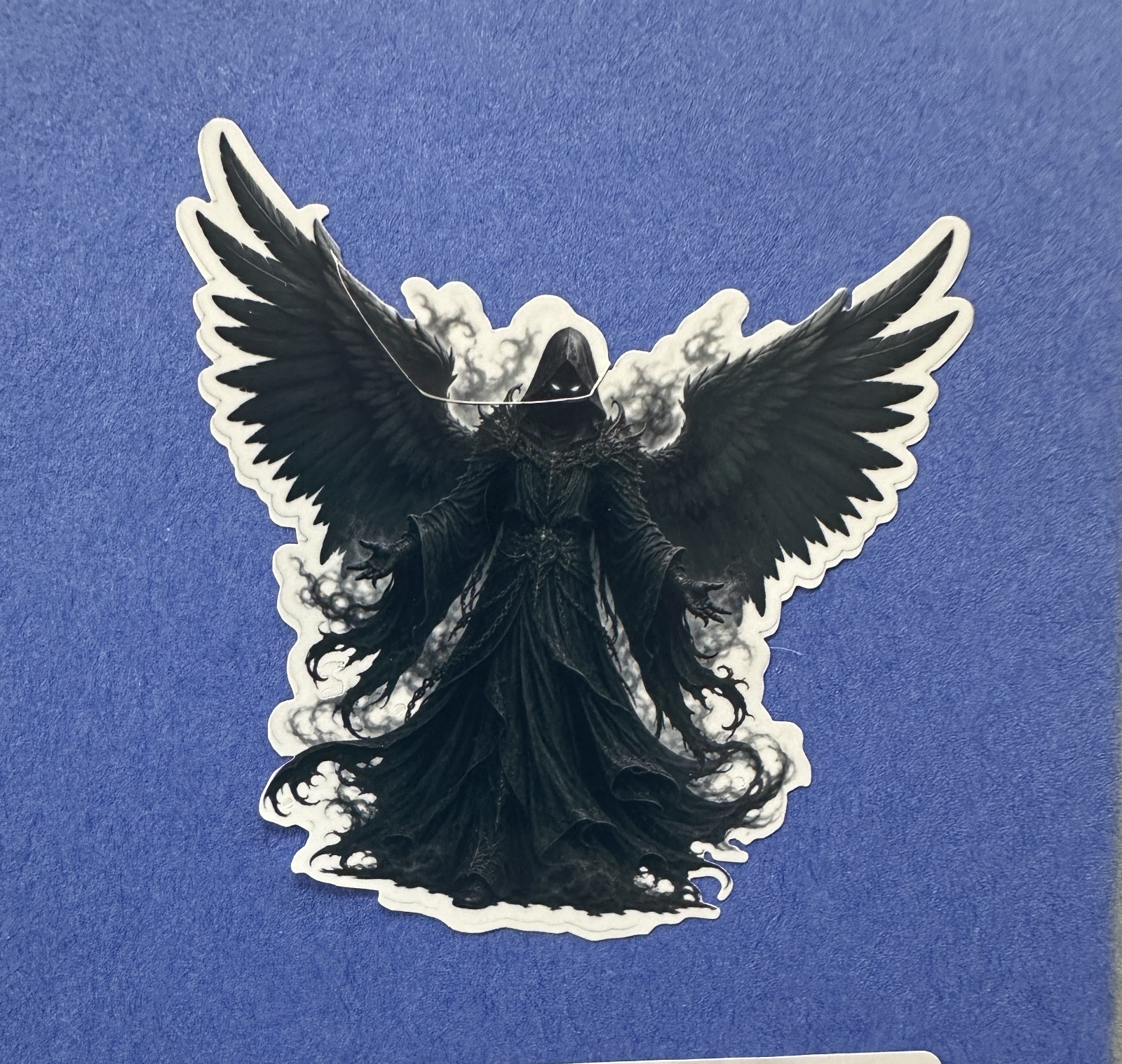 3 inch Dark Angel Gothic Sticker Fallen Angel Black Wings Fantasy Vinyl Decal