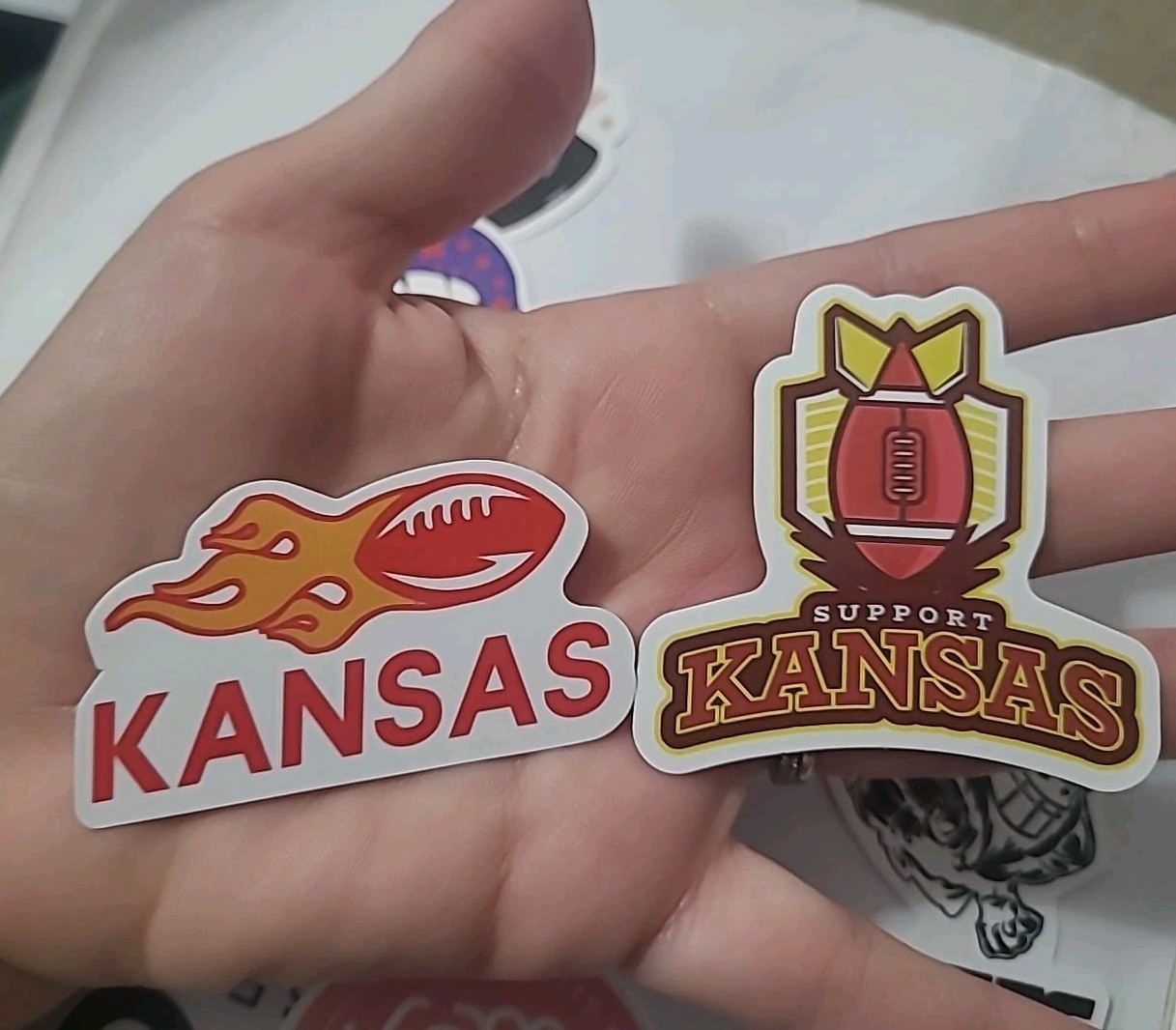 Kansas City KCMO Vinyl Sticker set of 8 KC Football Chiefs Union Station