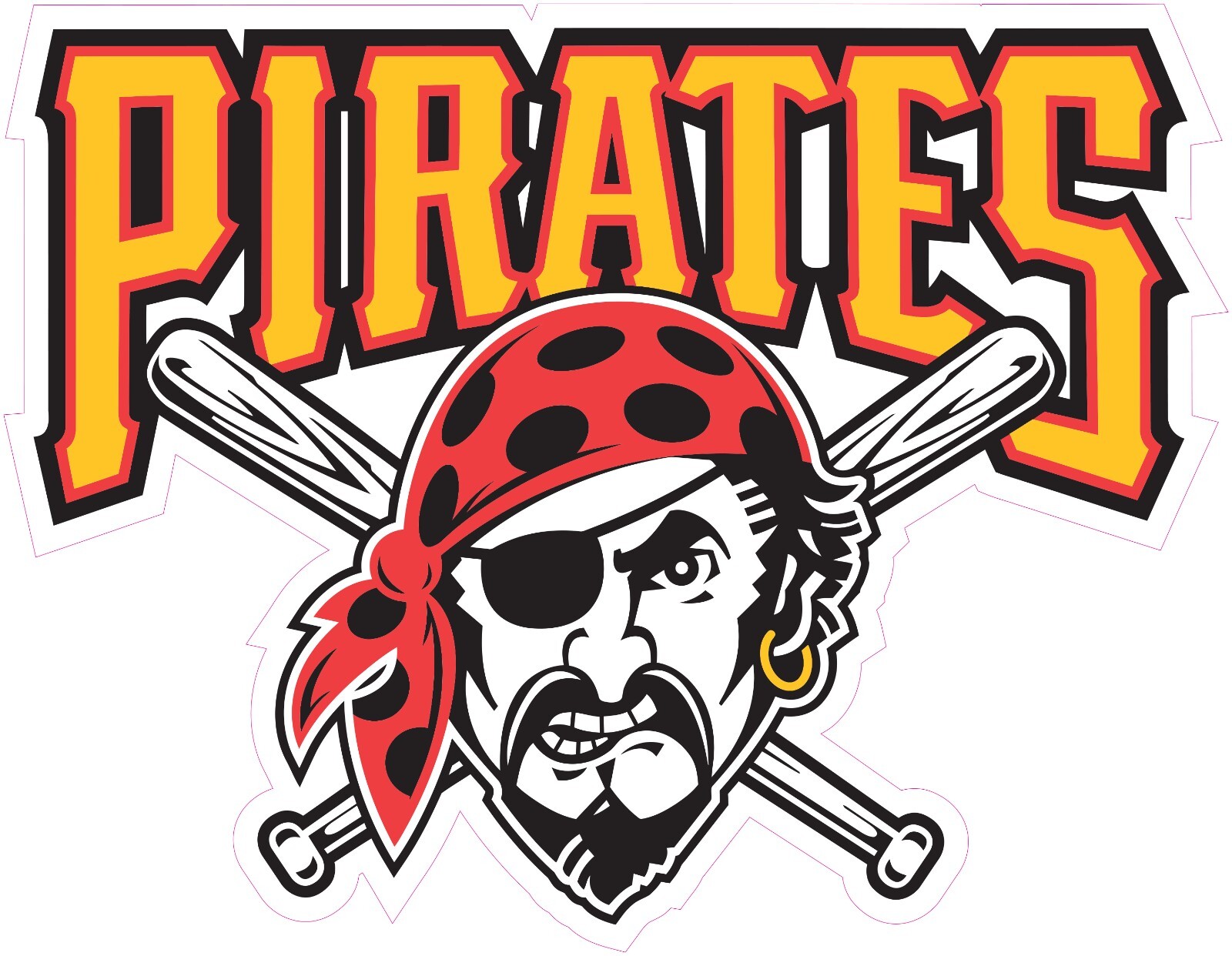 Pittsburgh Pirates Vinyl Decal Sticker Car Truck Bumper Tumbler Mug
