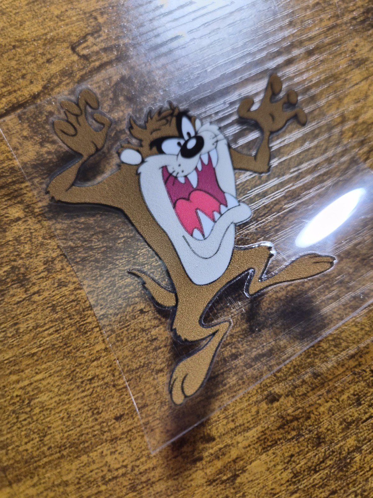Tasmanian Devil TAZ Looney Tunes Cartoon USA UV DTF Decal Sticker NOT VINYL