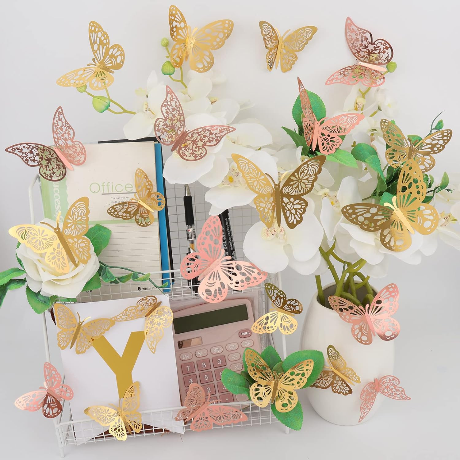 72Pcs 3D Mariposa Pegatinas De Pared Mariposa Decoraci�N DIY Para El Hogar Decor