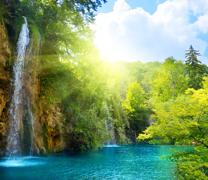 3D River Scenery 9 Wall Paper Wall Print Decal Wall Deco Indoor Wall Murals Wall