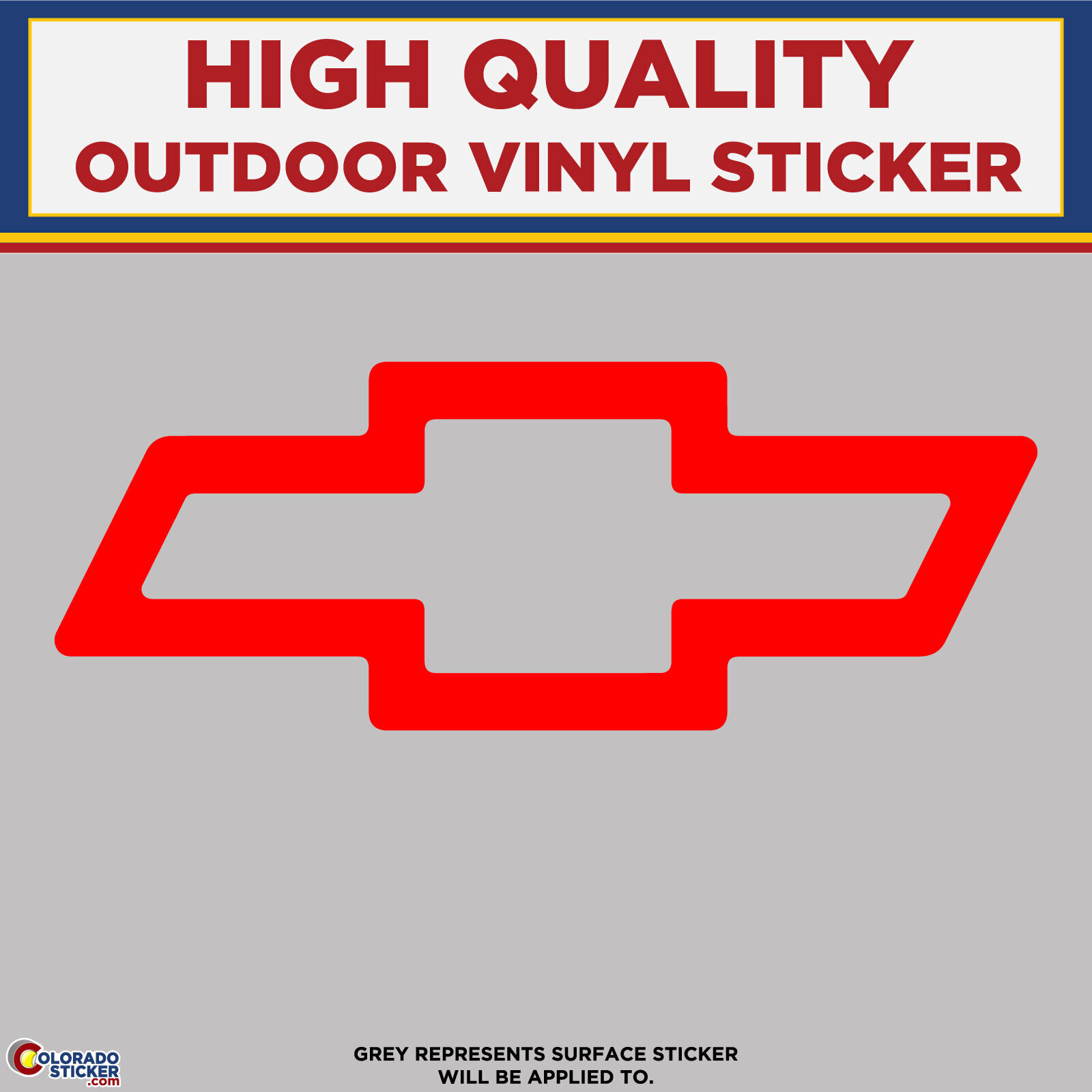 Chevy Logo, Die Cut High Quality Vinyl Stickers