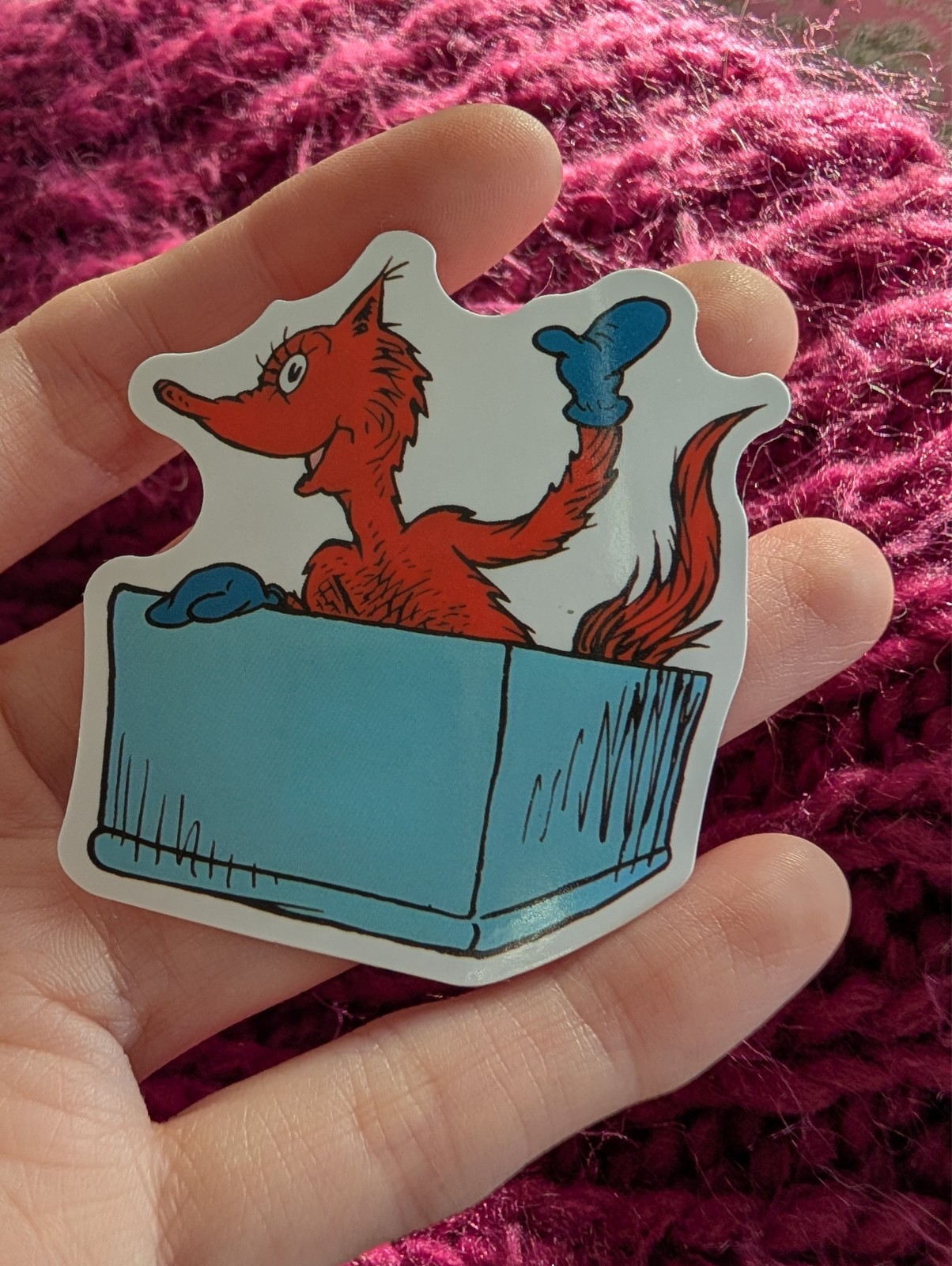 Dr. Seuss Sticker, sam I am, green eggs and ham, Fox in sox, Fox in box