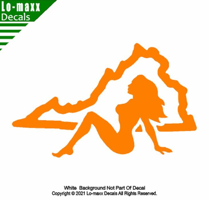 Virginia Mudflap Girl Original Art Superior Quality Die Cut Vinyl Decal