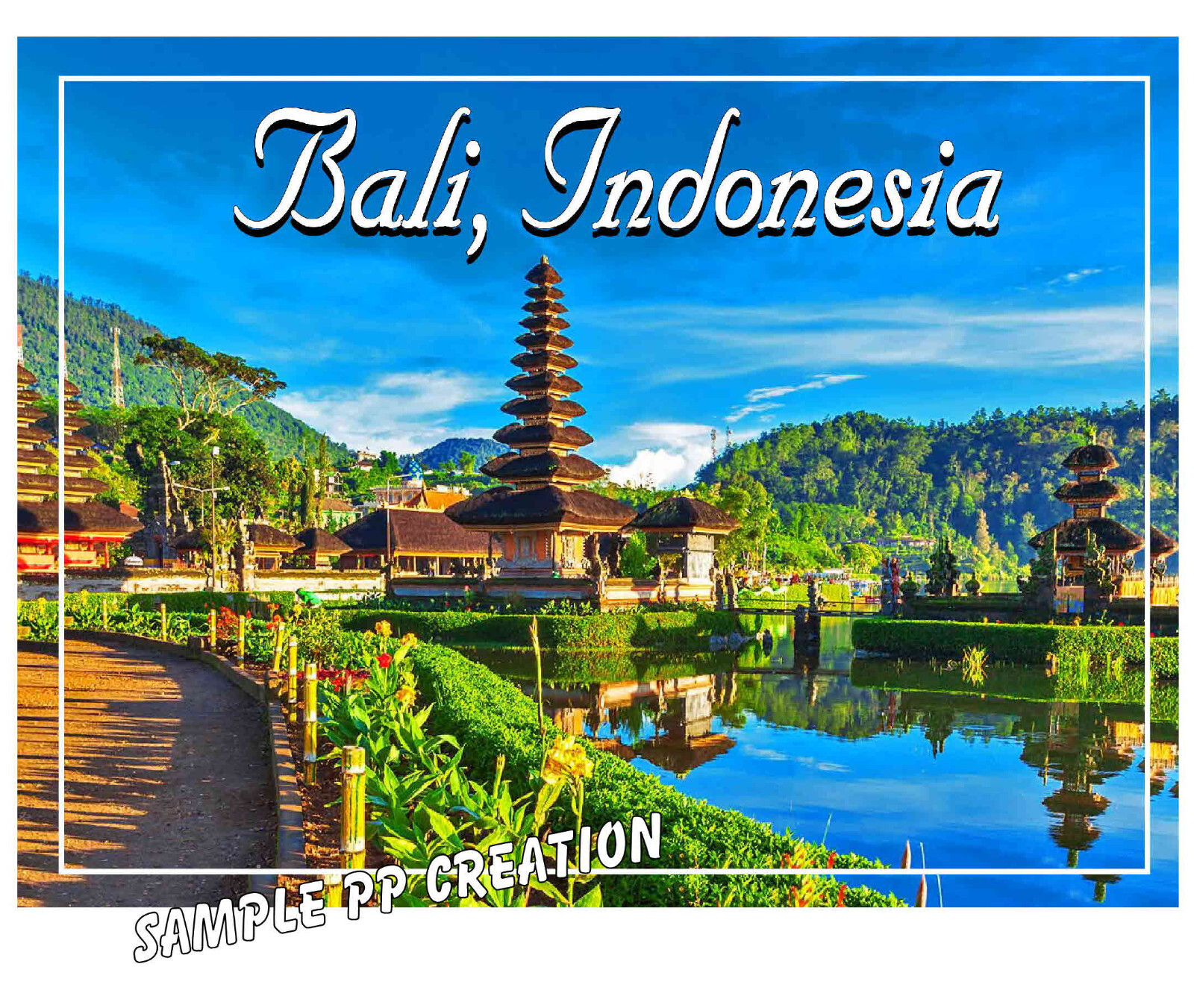 BALI INDONESIA photo fridge MAGNET 4 X 3 inches TRAVEL