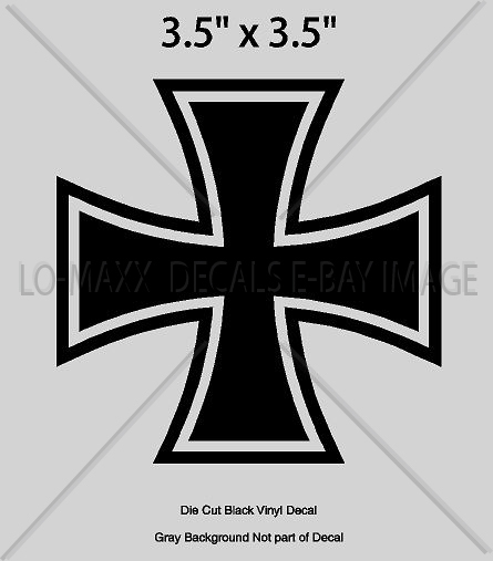 Iron Cross German Military Emblem Aircraft Fighter Bomber Insignia Decal Sticker