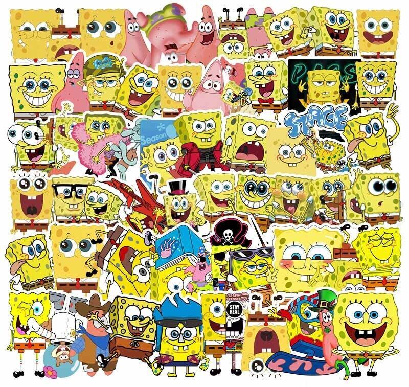 SPONGEBOB Stickers [A] SQUAREPANTS Squidword PATRICK ~ Vinyl Skateboard Decals
