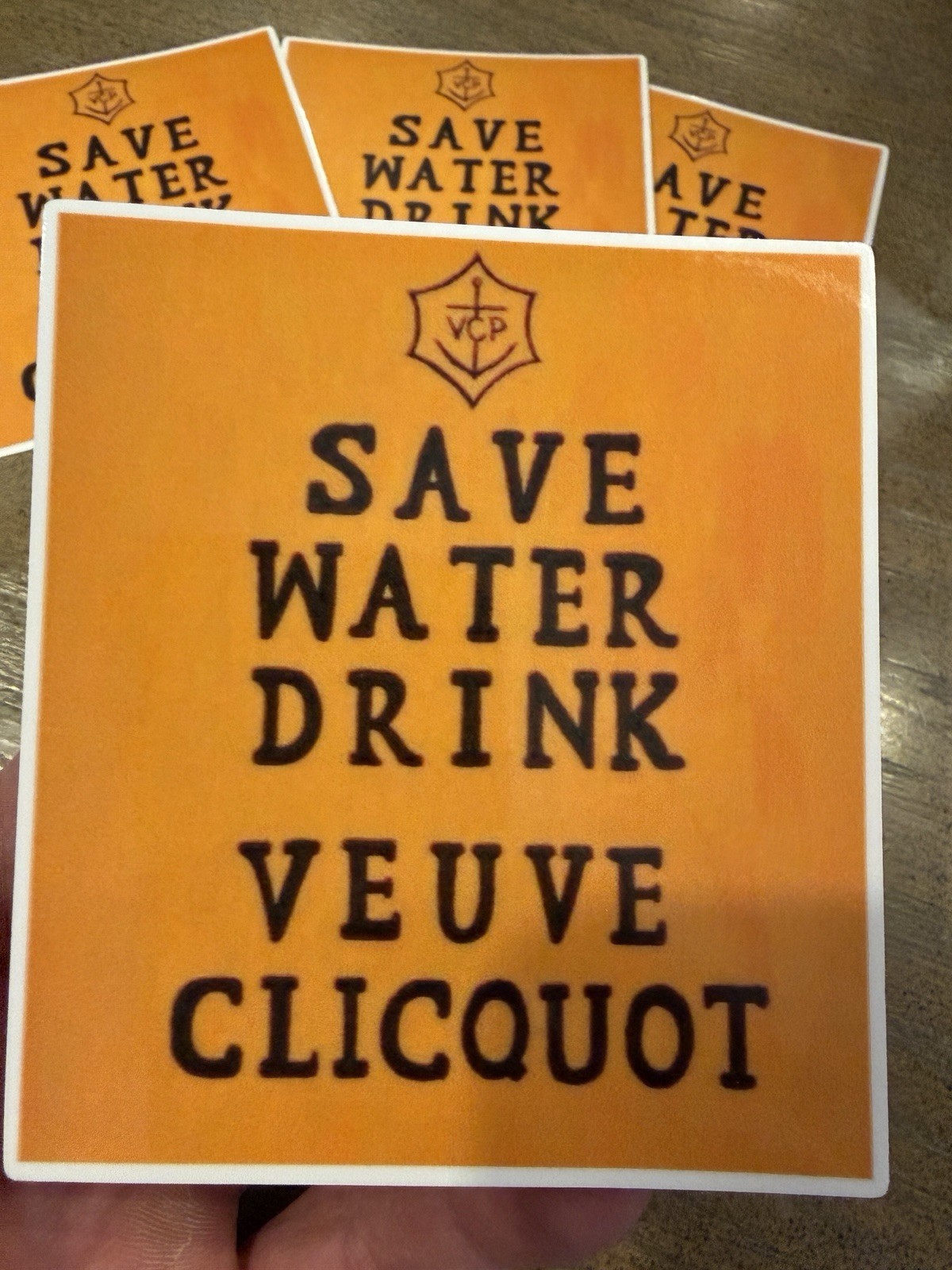 Luxury Vinyl Sticker Lot Dom Pérignon Veuve Clicquot Confrérie France