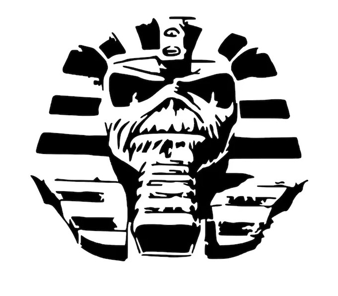 Iron Maiden Pharaoh Eddie Vinyl Die Cut Car Decal Sticker