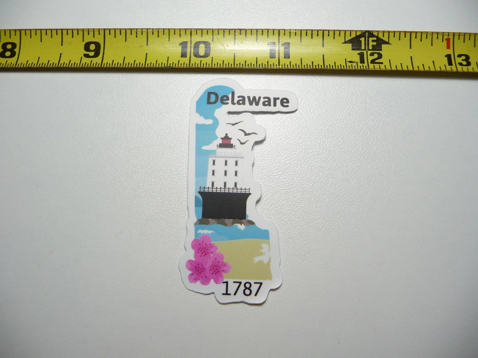 DELAWARE SMALL STICKER DECAL STATE PRIDE BIRTH TRAVEL VACATION TRIP USA