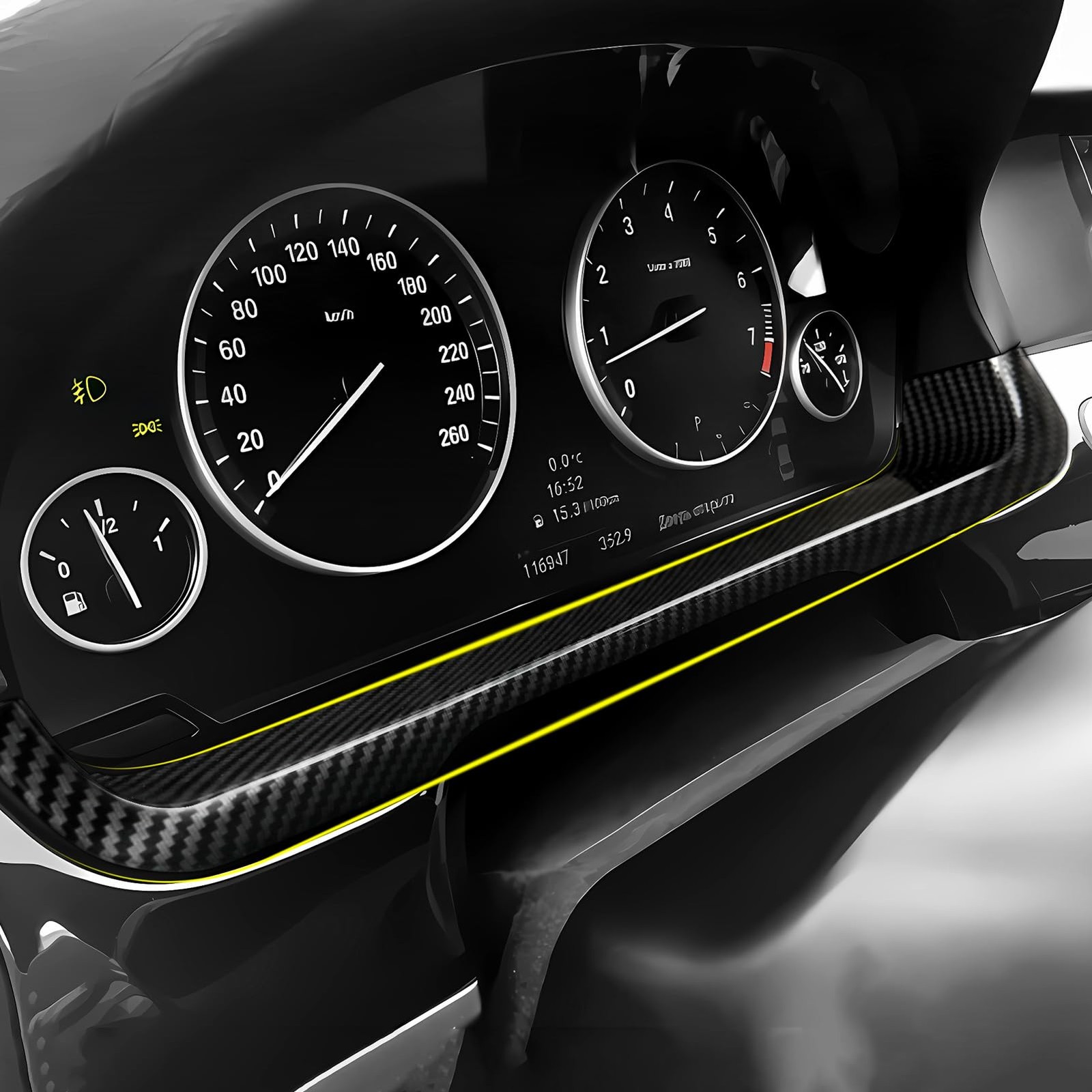 Carbon Fiber Dashboard Trim Decal for BMW 5 Series F10 F11 20112016 Accessories