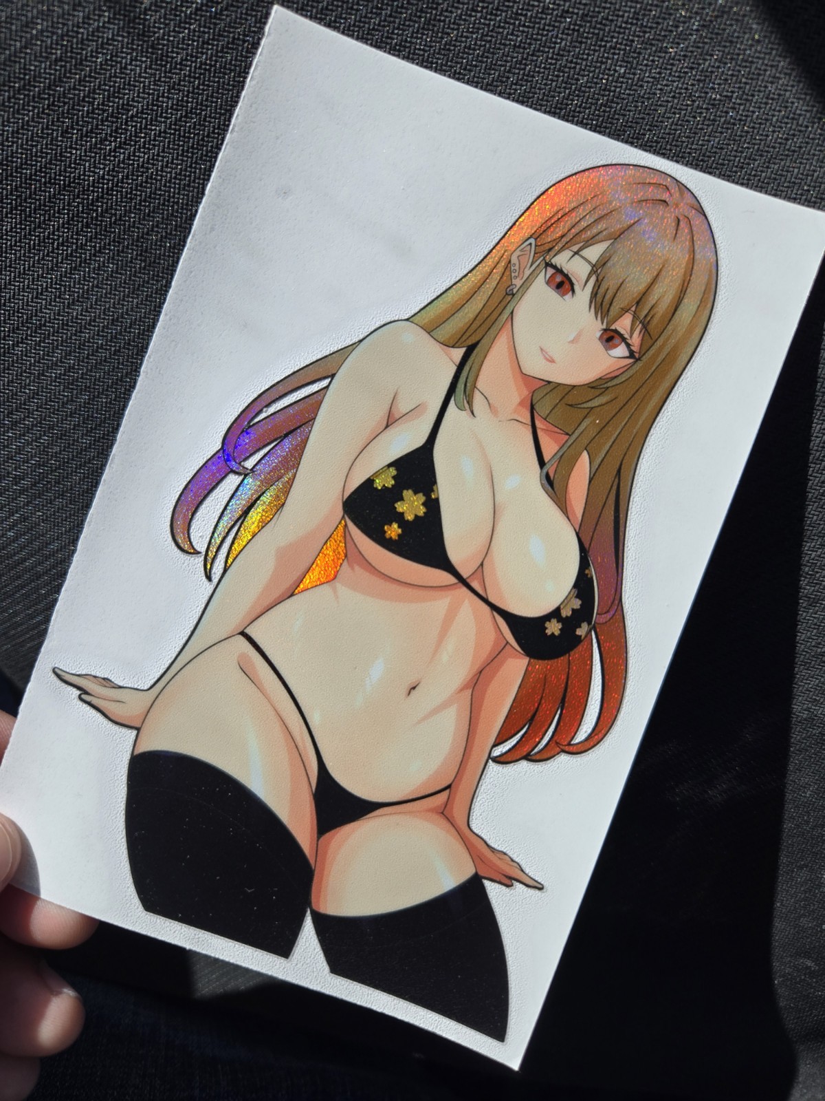6" Spotholographic Weatherproof Waifu Vinyl Sticker Marin Kitagawa Bikini