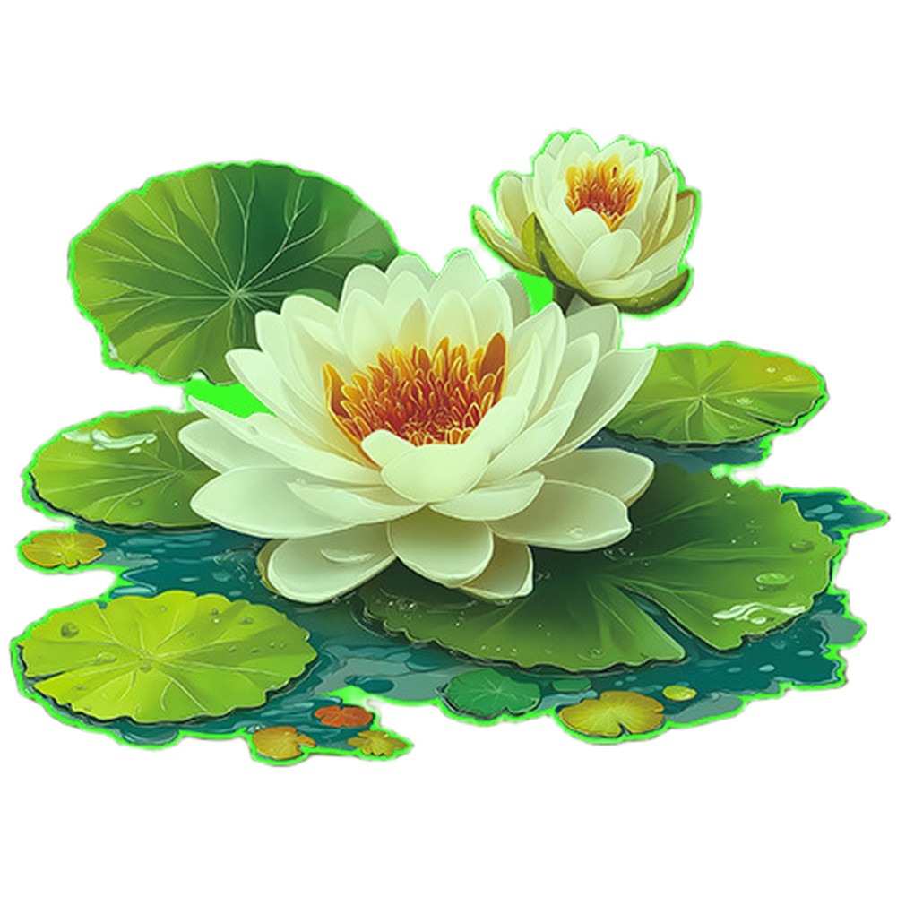 Removable Glow in Dark Lotus Wall Stickers for Bathroom Bedroom Office Decor
