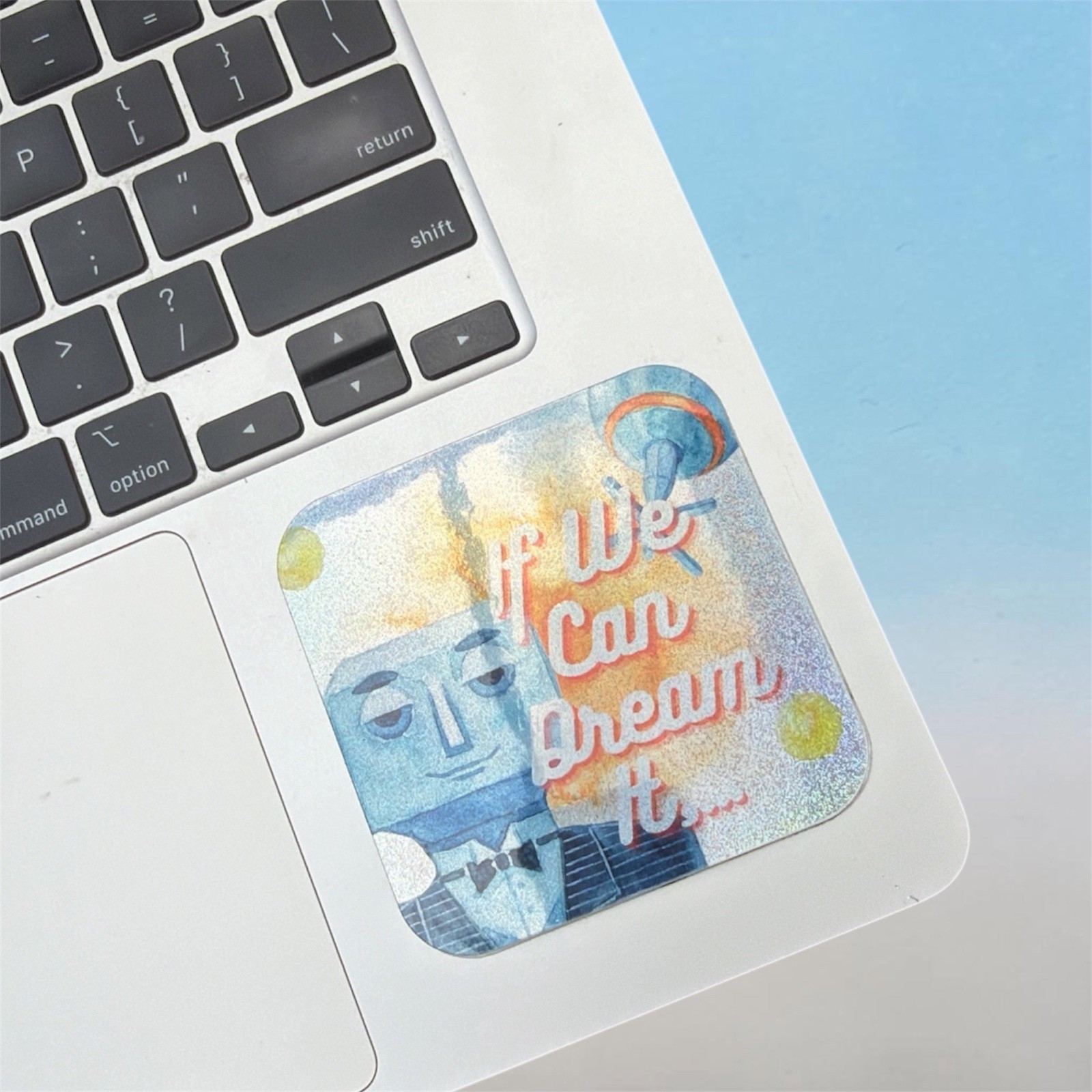 Horizons Epcot Retro Sticker 3×3 Glitter holographic Waterproof Made In USA