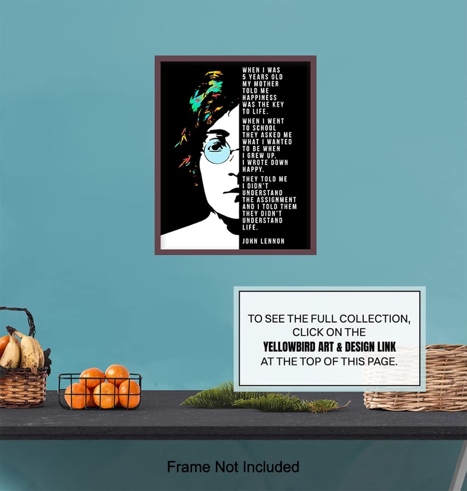 Quote Wall Decor Print – Funny Inspirational 8×10 Home Art for Bedroom, Livin…