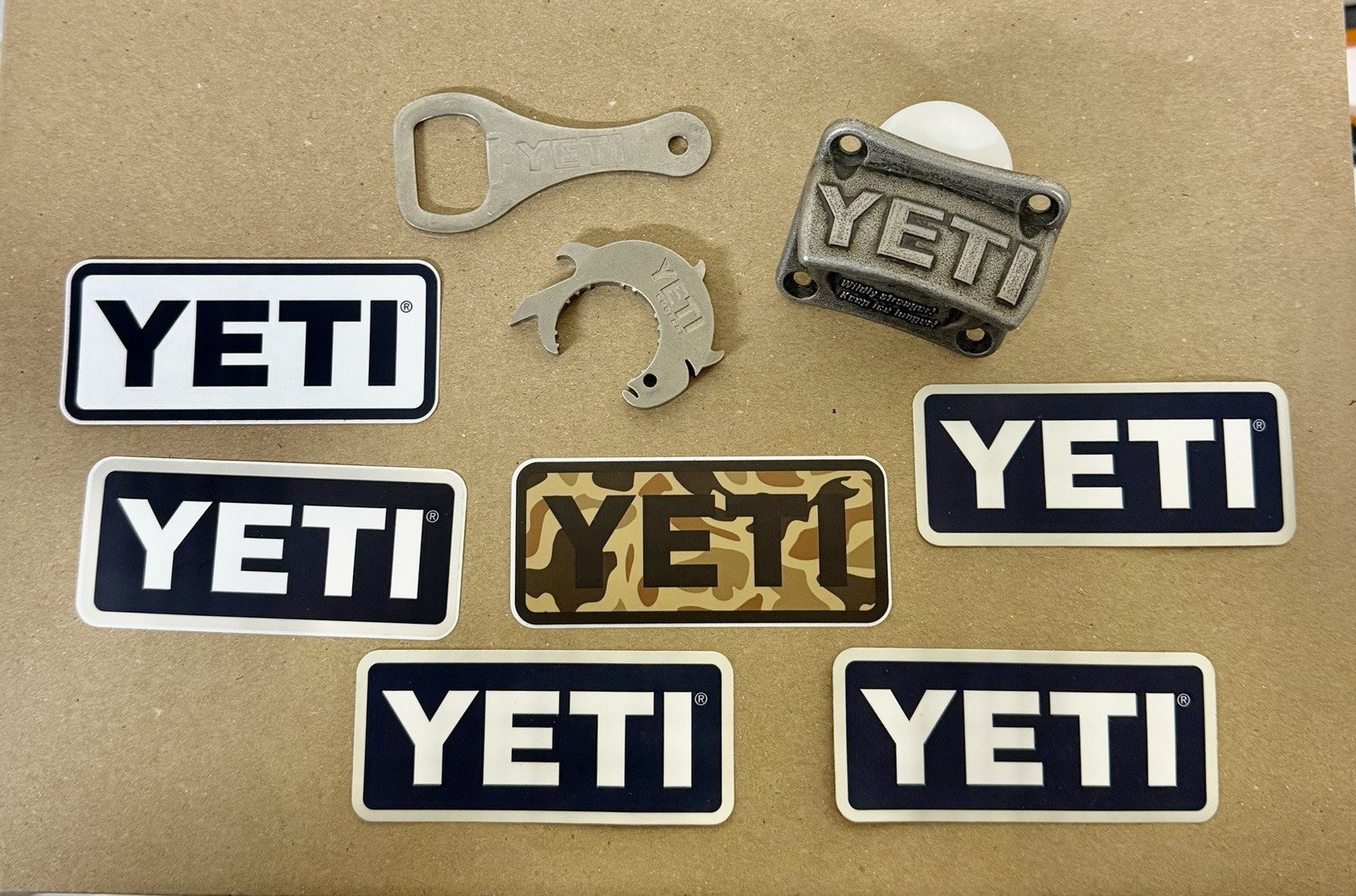 YETI Logo Vinyl Self-Adhesive Sticker Decals Lot Black White