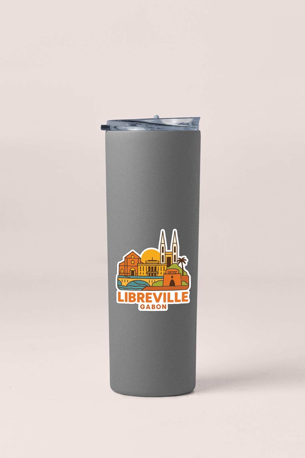 Libreville Gabon Sticker Decal Vinyl Die-Cut City Skyline Landmark Design