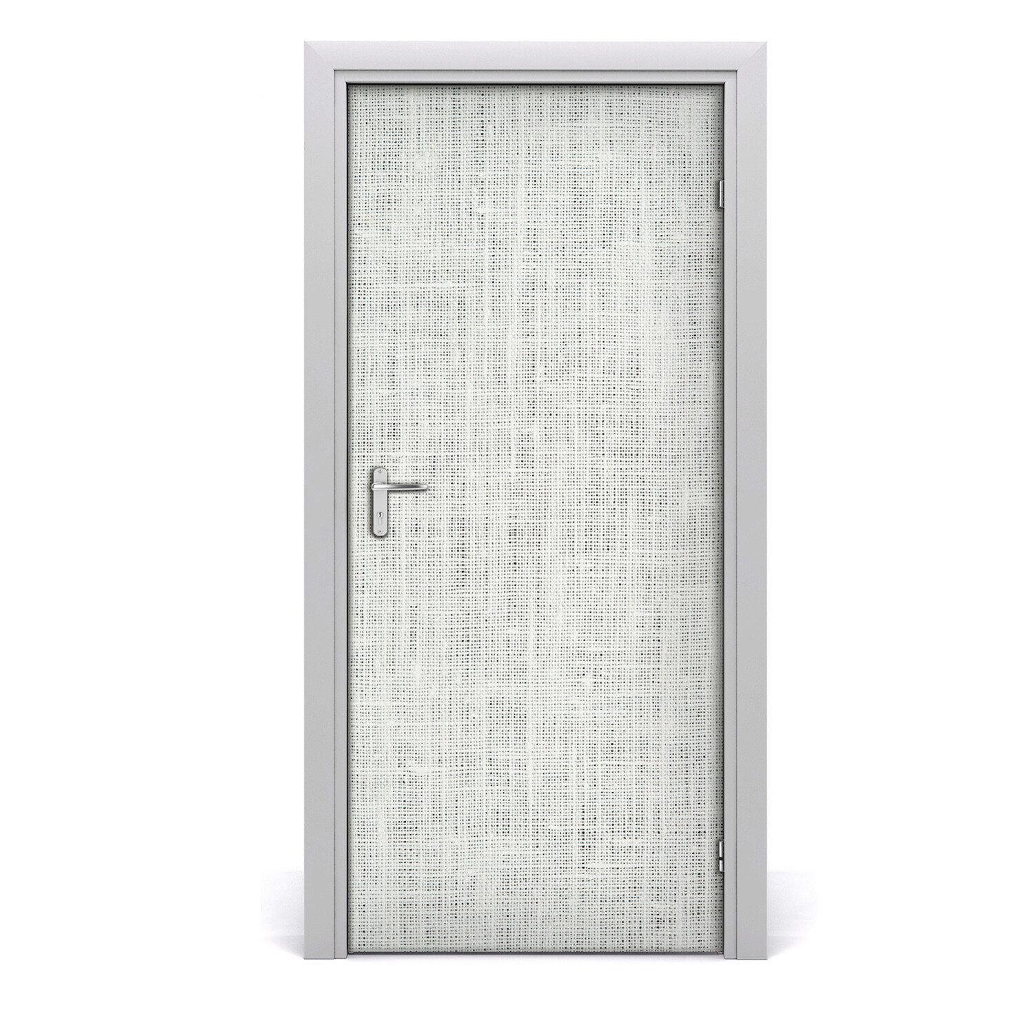 Removable Home Decor Door Wall Sticker Self Adhesive Modern White linen canvas