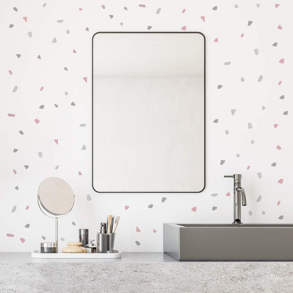 Irregular Terrazzo Wall Stickers – Boho Polka Dot Decor for Kids' Rooms