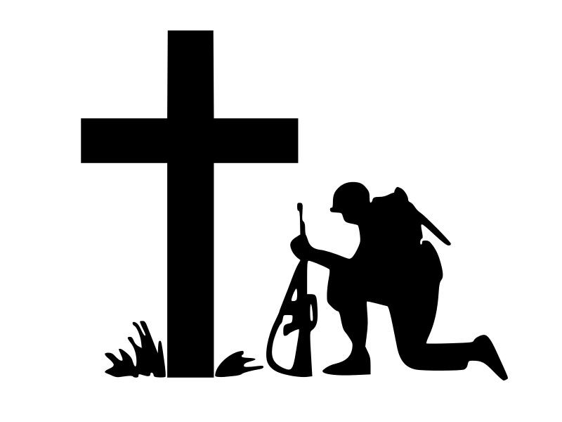 SOLDIER PRAYING Veteran Vinyl Decal Car Window Wall Sticker CHOOSE SIZE COLOR