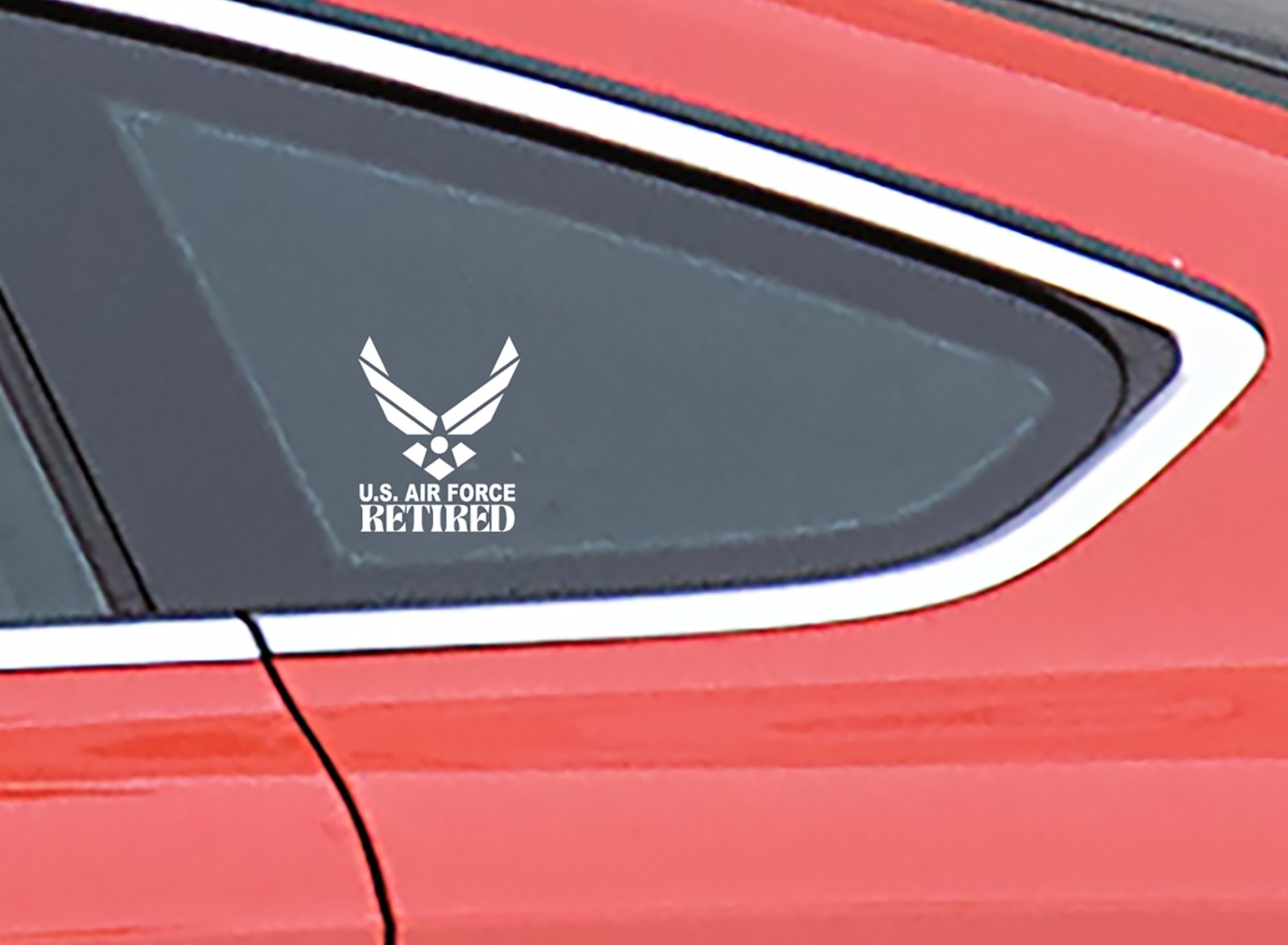 UNITED STATES AIR FORCE RETIRED Vinyl Window Decal Sticker USAF FREE SHIPPING