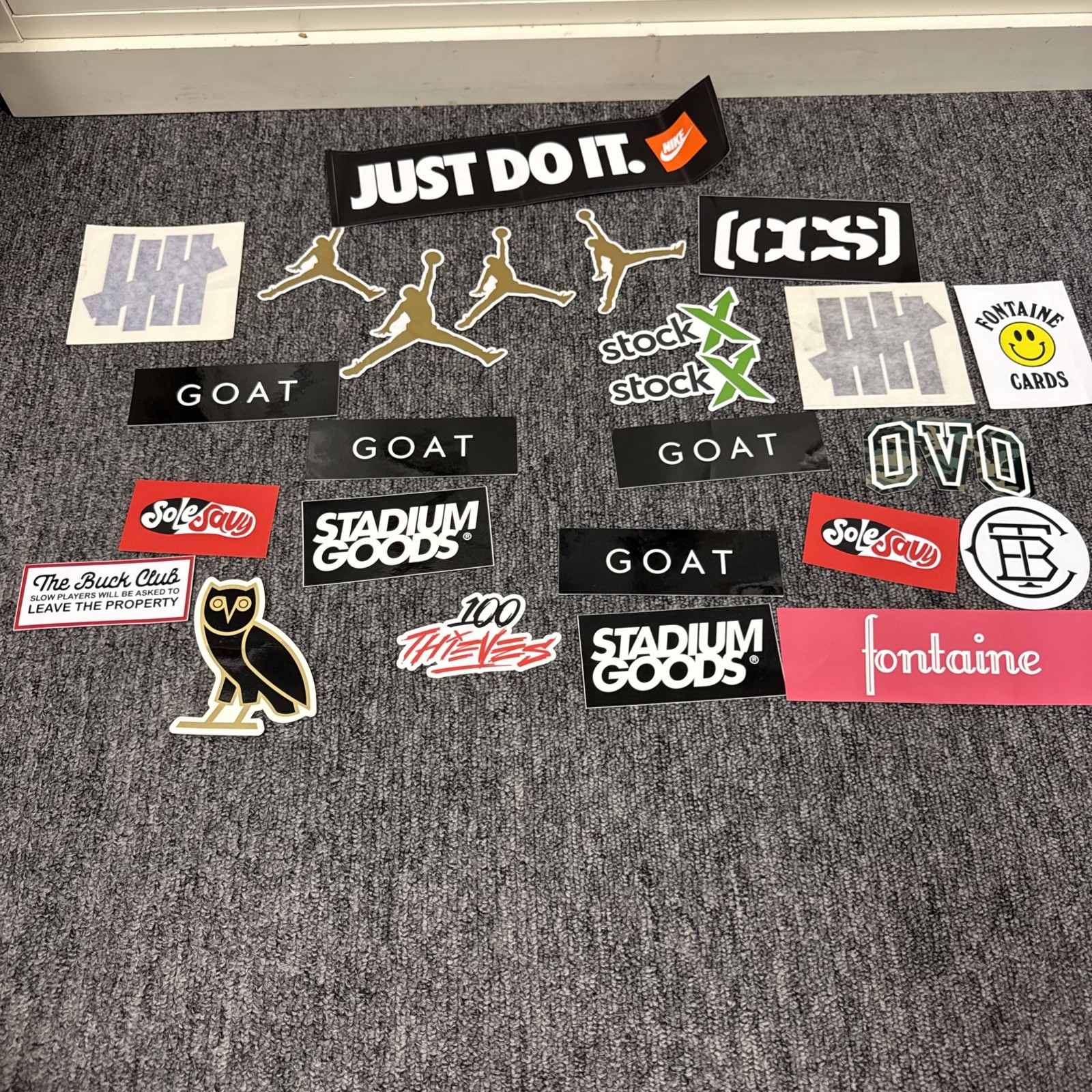 Authentic Air Jordan Jumpman Stickers Nike Stickers Lot Of 5 Plus Extra Stickers