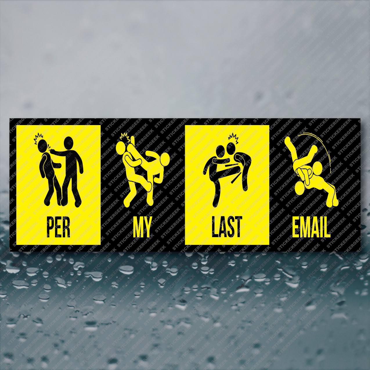 Per My Last Email Funny Joke Prank Gag Gift Vinyl Bumper Sticker 8X3